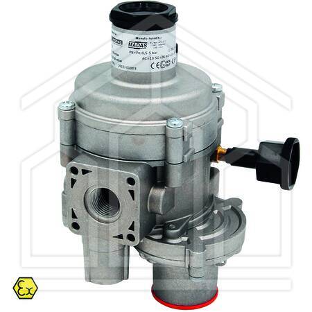 REGOLATORE DI PRESSIONE A DOPPIA MEMBRANA MONOSTADIO Mod. FRG/2MB-C - attacchi 1" - Q max 25 m3/h