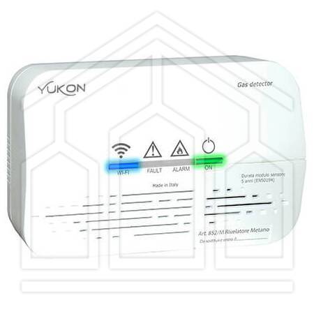 YUKON 852/M RILEVATORE WIFI METANO CON ALLARME E RELE 230Vac