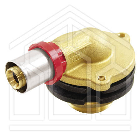 1662LG RAC PASSAPARETE LEGNO A PRESS TUBO AL-PEX Ø 16 X 1/2" L=28MM