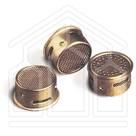 FILTRI AERATORI d21x11h IN OTTONE C/RETI ACCIAIO