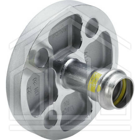 Flangia DN32(35mm),mod.0259,acciaio inox/lucido