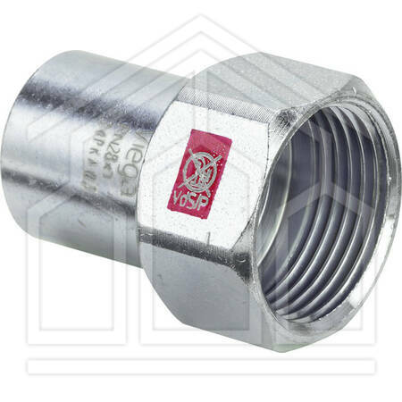 Raccordo a innesto 18x1/2,mod.11121,acciaio/zincato