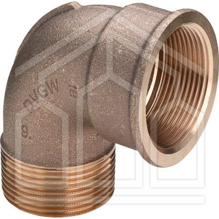 Curva a 90° 1/2,mod.3092,bronzo al silicio/lucido