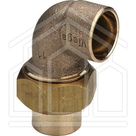 Bocchettone a 90° 22,mod.94096,bronzo/lucido