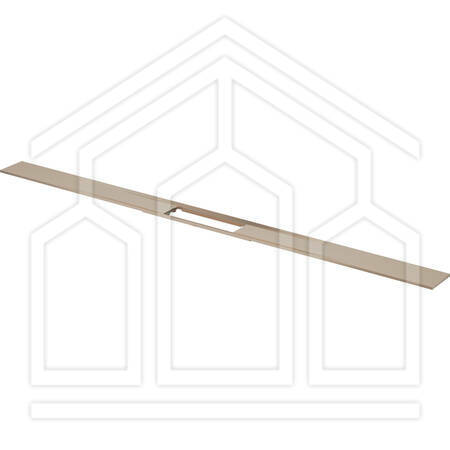 Profilo Corriacqua 800,mod.4981.30,ac.inox colrame/oro spaz