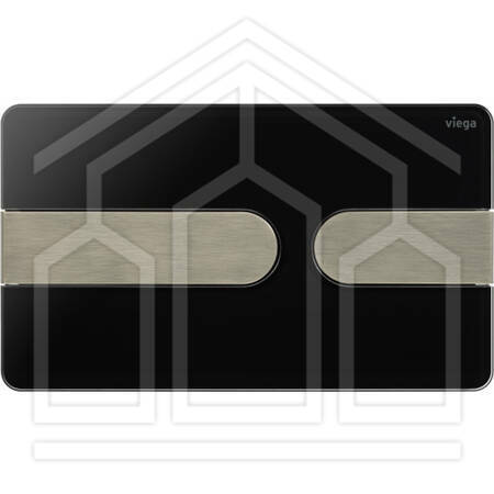 Placca di comando WC per Prevista VisignforStyle23,86131plas/nero col.inox