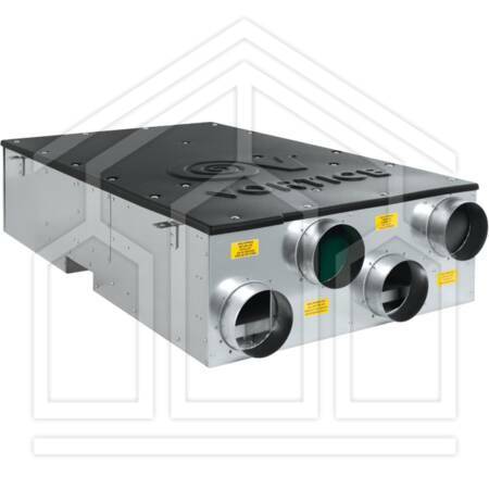 VORT HRI 500 DH - unità VMC con recuperatore calore centralizzata e deumidificatore integrato. Installazione a controssoffitto. Versione per sonda digitale