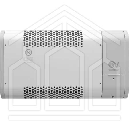 MICRORAPID T 600-V0 - Termoventilatore per riscaldamento primario, installazione a parete, 300/600W, programmatore digitale