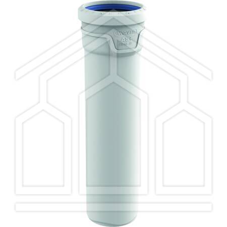 AS+ TUBO CON 1 BICCHIERE DN100 L.0,15m POLIPROPILENE GRIGIO CHIARO