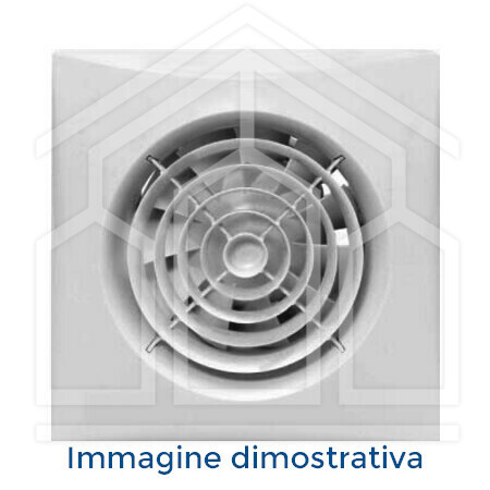 MEX 100/4" LL 1S T HCS -  Aspiratore elico- centrifugo  Ø 100 mm con cuscinetti a sfere e valvola di non ritorno, Timer e sensore umidità incorporati.