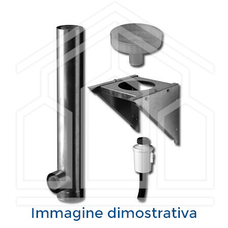 KIT SCARICO COASSIALE 60/100 POSTERIORE 1m