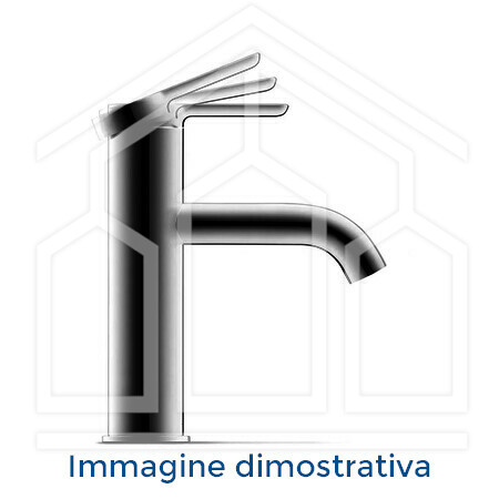 EUROSMART 23537 MISCELATORE MONOCOMANDO LAVABO TAGLIA L CON ECOJOY CROMO