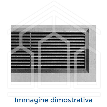 GRIGLIA CON CLIPS DI FISSAGGIO IN PVC 300x100 RAL9010