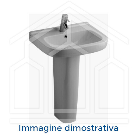 colonna binata otis per lavabo ovale BIANCO LUCIDO