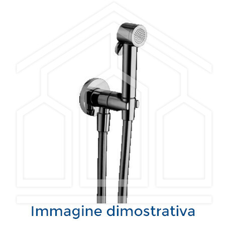 TEMPESTA-F IDROSCOPINO 30 26357 SET CON FLESSIBILE L.1500mm CON RUBINETTO A SQUADRA CROMO